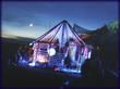 "Chaizelt bei Nacht . 1200m leuchtende Wolle auf 3m Höhe und Grundläche von 5m im Durchmesser" © [a=http://www.jordanoptix.de/]Jordan Optix[/a]
